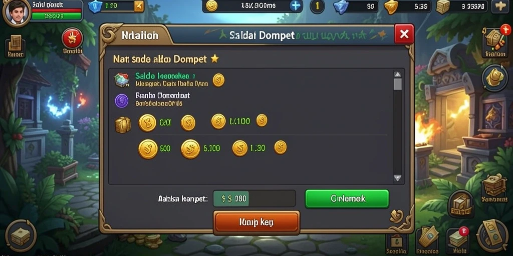 Menu utama yang intuitif dan mudah dinavigasi.