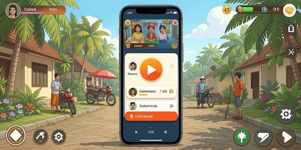 Mode multiplayer yang memungkinkan Anda bermain bersama teman.