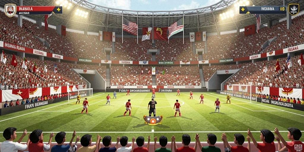 Screenshot menunjukkan tampilan multiplayer yang seru.